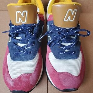 New Balance 574 Men's Navy-Burgundy ML574-DNY Sneakers Shoes Men's Size 9
